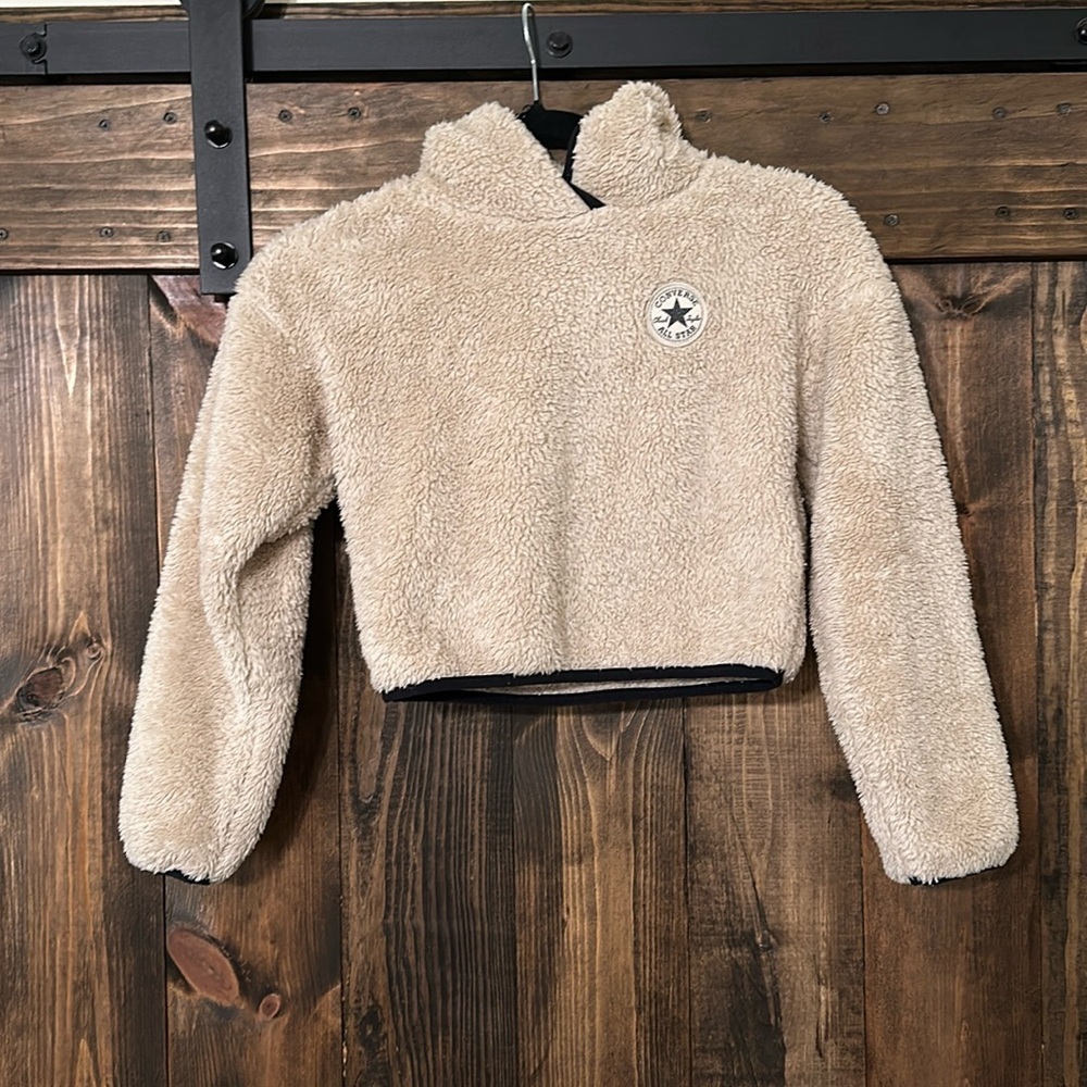 Converse cropped hoodie